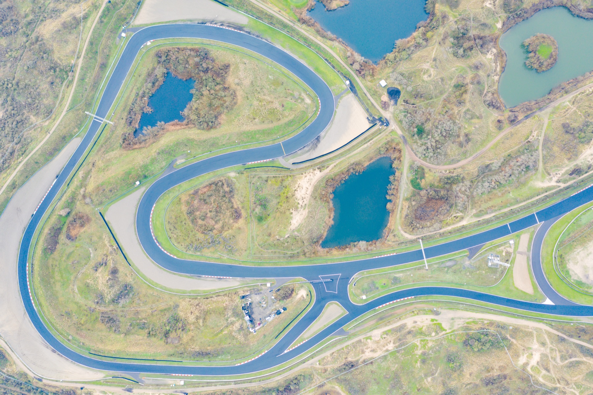 Vista aérea del circuito de Zandvoort donde se disputó el Gran Premio de Países Bajos 2026
